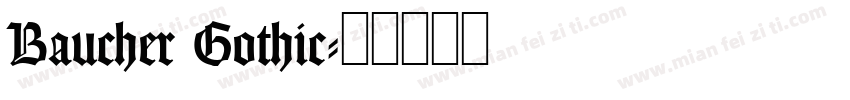 Baucher Gothic字体转换